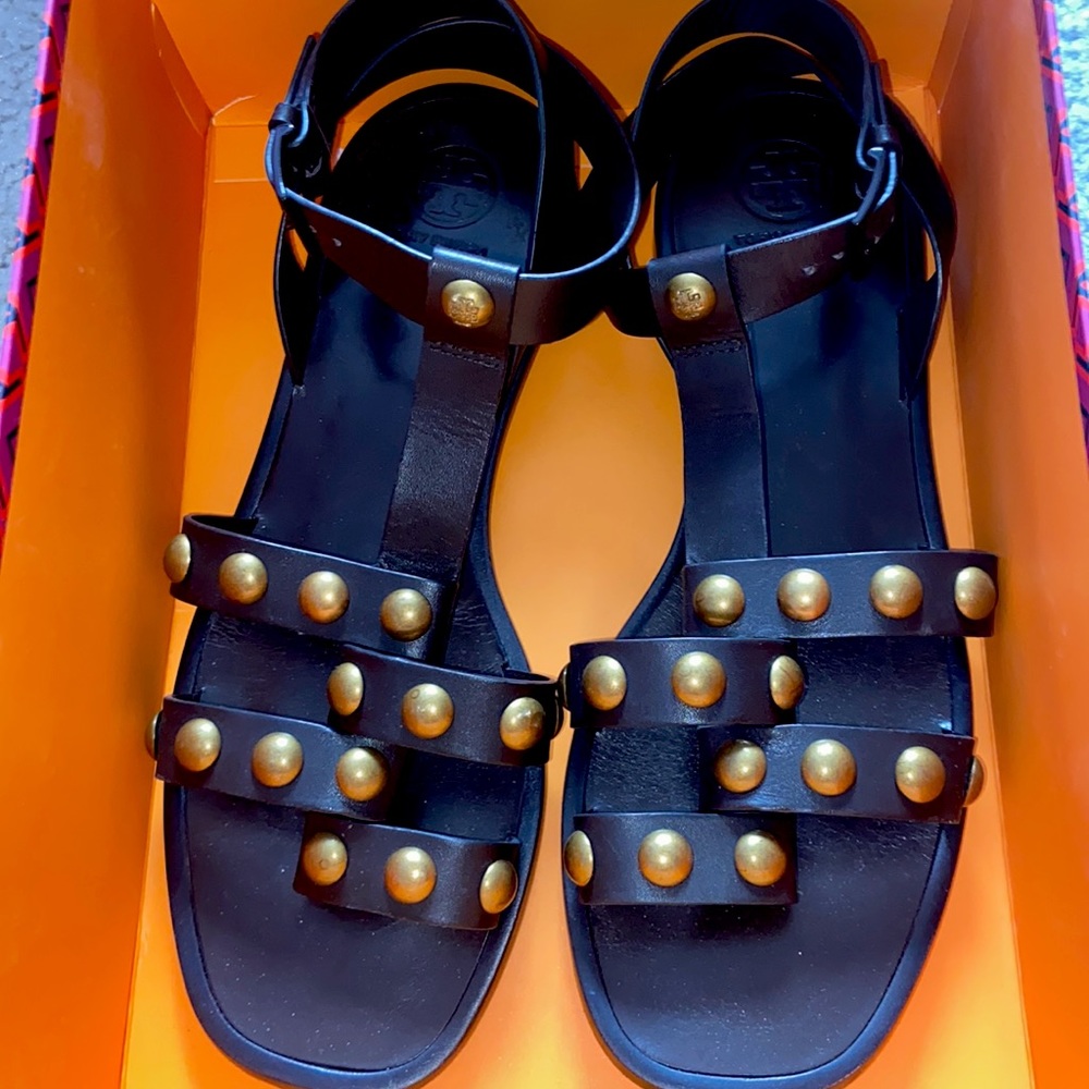 Tory Burch Blythe Gladiator Sandal Leather Size8.5